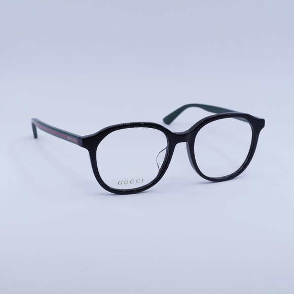 🕶️ New Gucci GG0932OA 001 Eyeglasses - Black/Green Frame 53mm - Picture 1 of 12